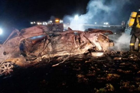 Ruta 205: Fatal accidente se cobró la vida de conocida vecina de Bolívar (Foto Roque Pérez Hoy) 