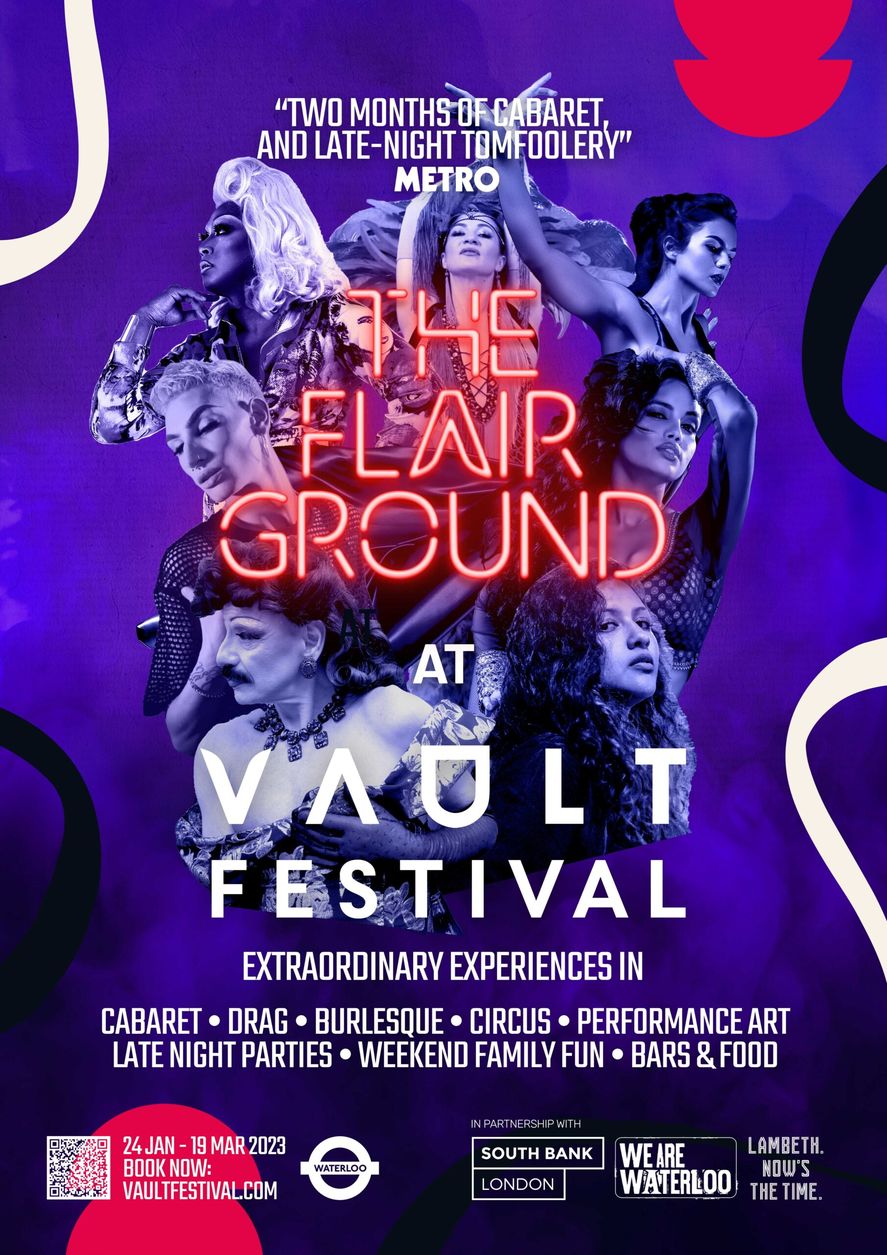 El flyer del Festival que incluye trans y drags