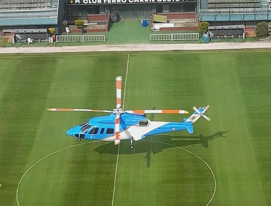 La fake news de La Nación con el helicóptero presidencial