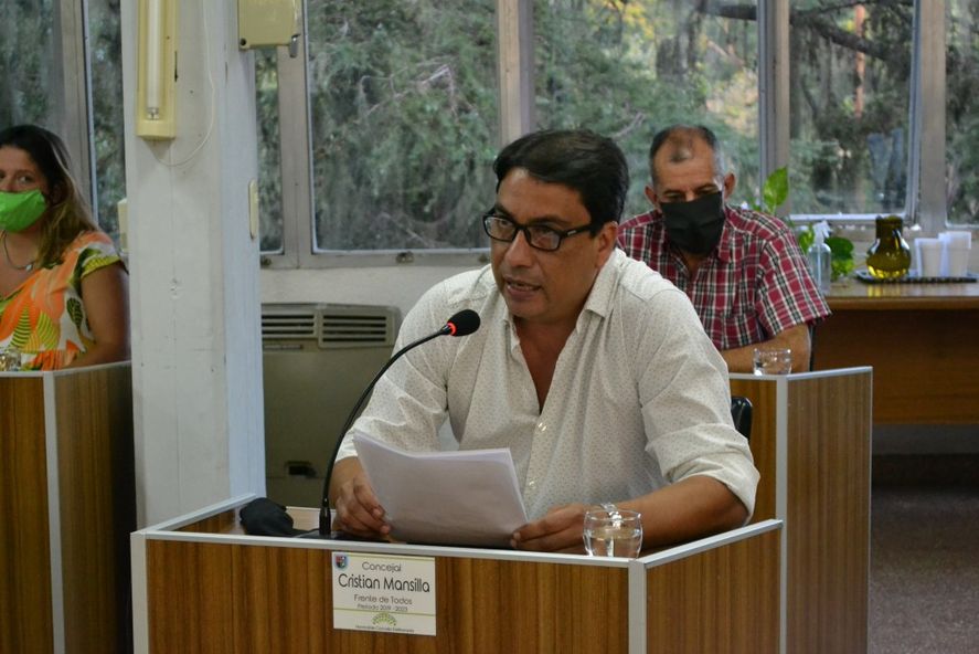 El concejal del Frente de Todos de Ramallo, Nicolás Mansilla (Foto Radio Ramallo)