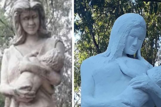 la nueva estatua a las madres que se parece a elena highton de nolasco