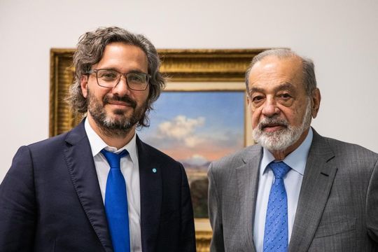 Santiago Cafiero y Carlos Slim acordaron inversiones de Claro en Argentina