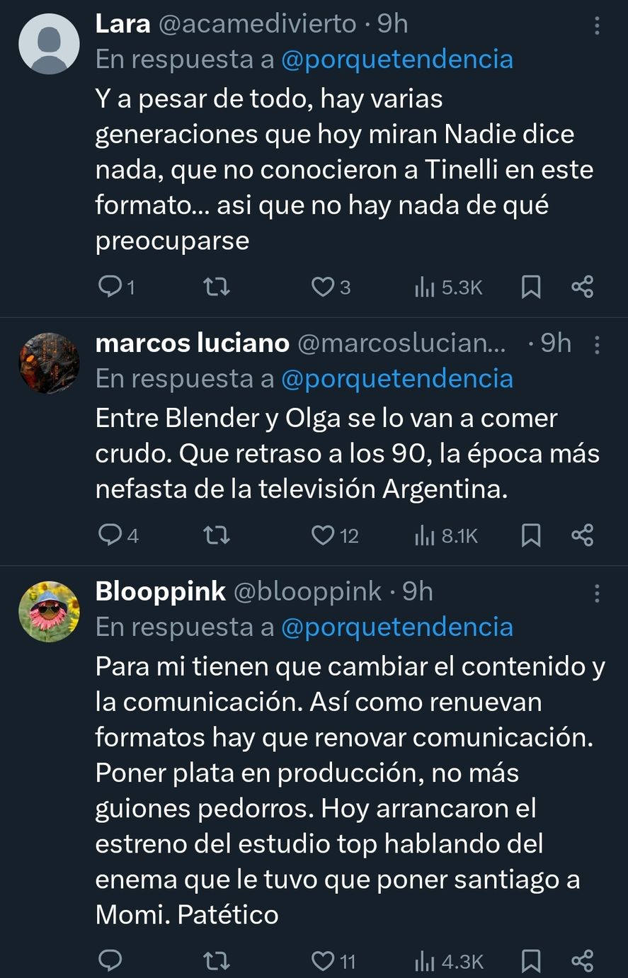 Los comentarios en redes frente al comienzo de una nueva temporada del programa 