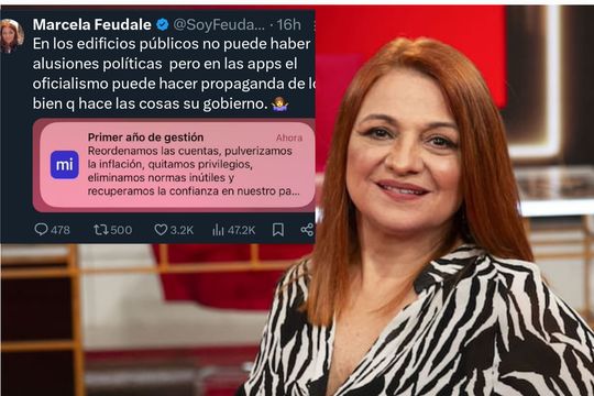 marcela feudale expuso como la propaganda oficial en app mi argentina contradice decreto