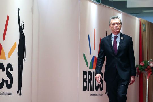 Mauricio Macri habló en la décima cumbre BRICS que se realizó en Sudáfrica en julio de 2018.