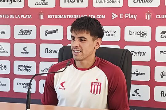 Alexis Castro habló en conferencia de prensa en Estudiantes.