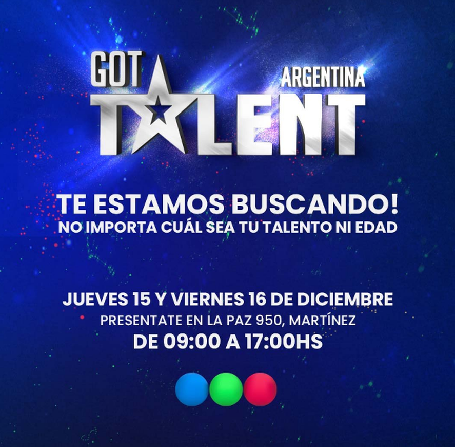 "Got Talent Argentina" confirm&oacute; la fecha del casting