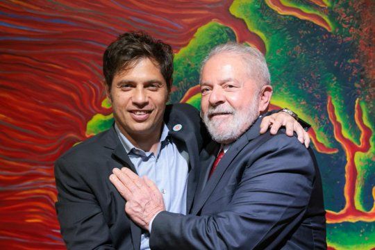 Axel Kicillof mostró abiertamente su apoyo a Lula Da Silva.