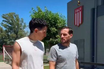 Fran Gómez y su visita a Estudiantes, con Pablo Piatti como anfitrión