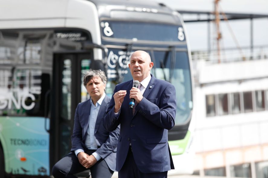 El lanzamiento del “Plan Nacional de Transporte Sostenible” estuvo a cargo del ministro de Transporte, Alexis Guerrera.