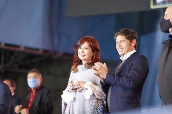 Axel Kicillof junto a Cristina Kirchner