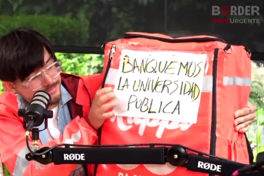 Mirá el video viral del joven estudiante de periodismo.