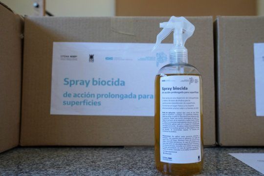 El spray biocida anti Covid es de fácil aplicación y larga duración.
