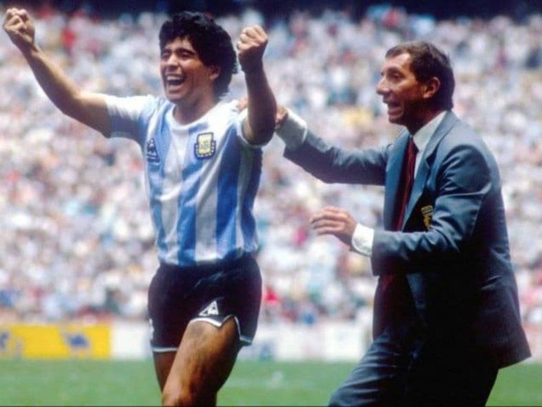 Bilardo y Maradona en M&eacute;xico 1986.
