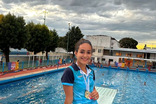 Azul Chiorazzo, la bonaerense miembro de la Selección Argentina de Saltos Ornamentales.
