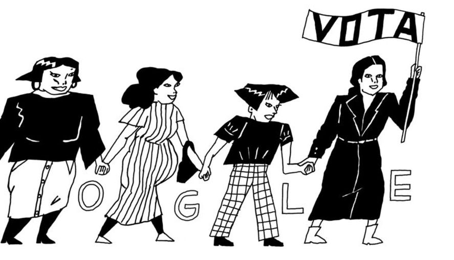 El doodle de Google fue ilustrado por Catalina Bu 