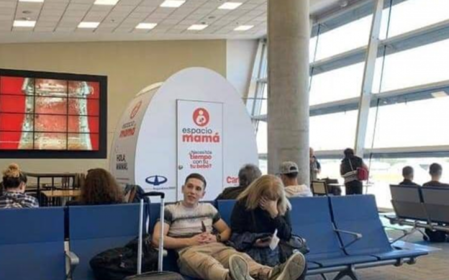 El lugar para pasar tiempo con tu bebe en el aeropuerto de Ezeiza, que generó repudio en las redes
