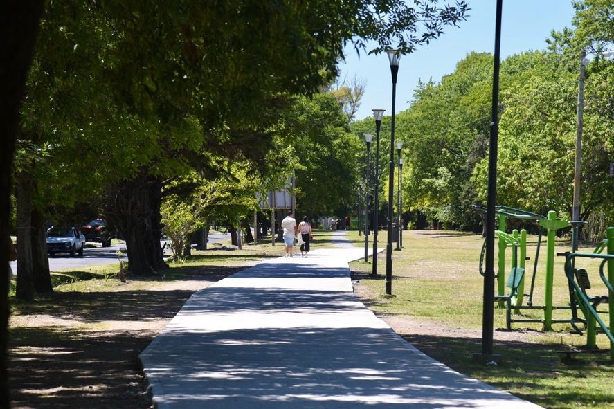 La Plata: se construyen parques lineales en avenida 120 y de Villa Castells