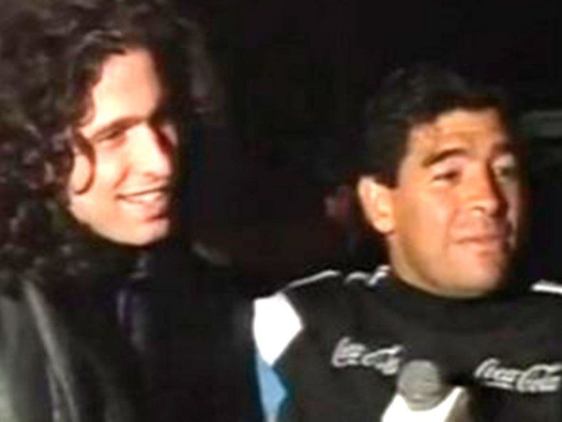 Andrés Calamaro y Diego Maradona