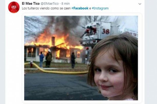 instagram, facebook y whatsapp dejaron de funcionar y las redes se colmaron de memes