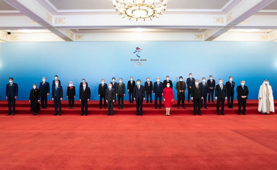 El presidente Alberto Fernández participó de la inauguración de los JJOO de invierno en Beijing.