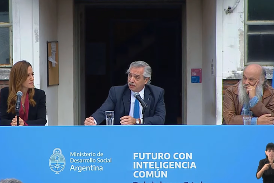 Alberto Fernández y un discurso en tono de campaña.