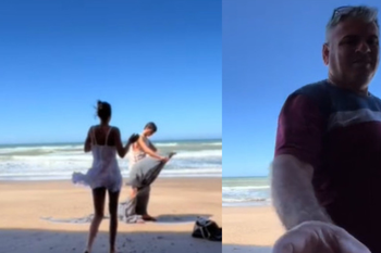 Increíble: le robaron el celular mientras grababa un Tik Tok en las playas de Mar del Plata