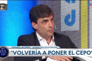 El ex Ministro de Hacienda Hernán Lacunza dijo que volvería a poner el cepo al dólar, aunque se opone al que estableció Alberto