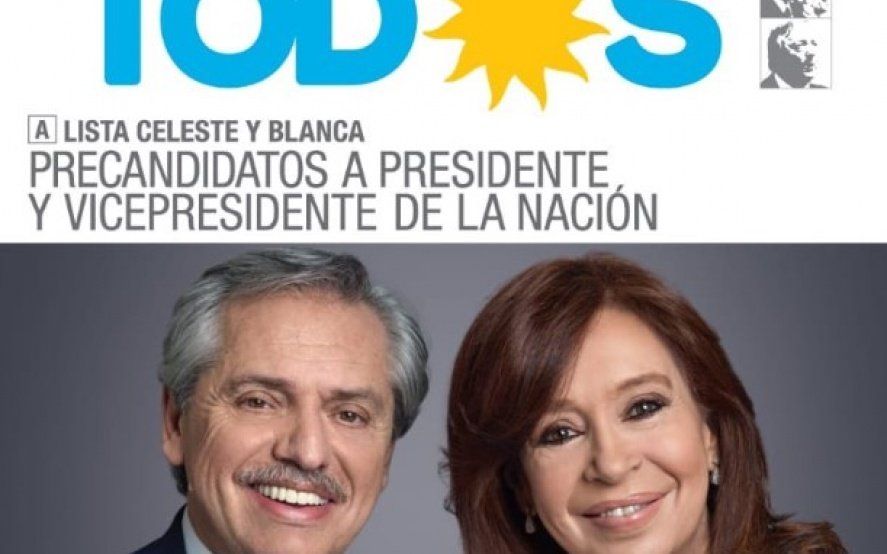 Así es la boleta presidencial de la fórmula Fernández-Fernández del Frente de Todos