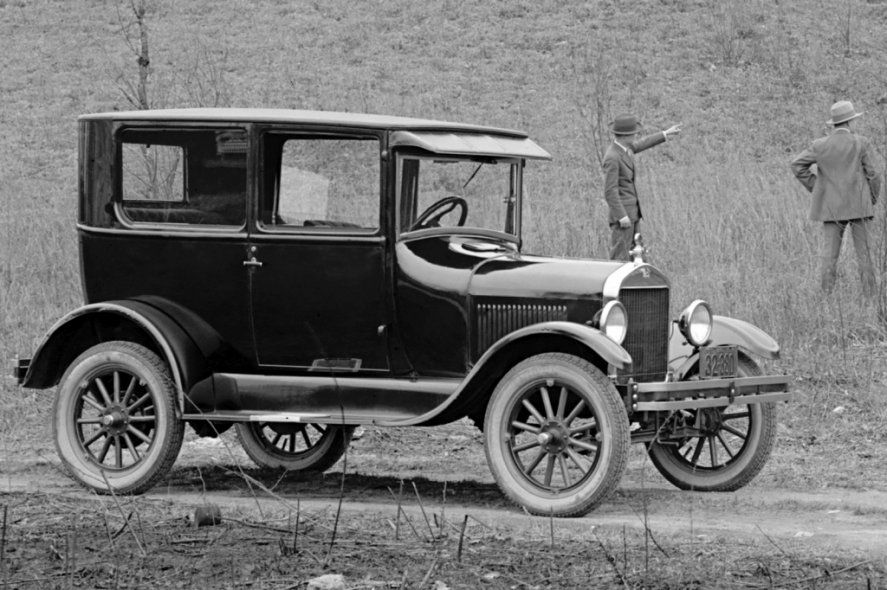 El Ford T en Estados Unidos durante los años locos de la década de 1920 
