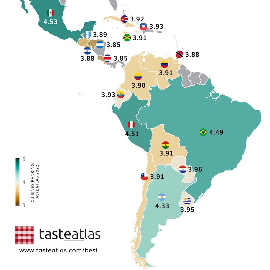 Atlas de la comida del mundo: en un sabroso ranking de todo América, Argentina se destaca por esos platos que nos vuelven gordos