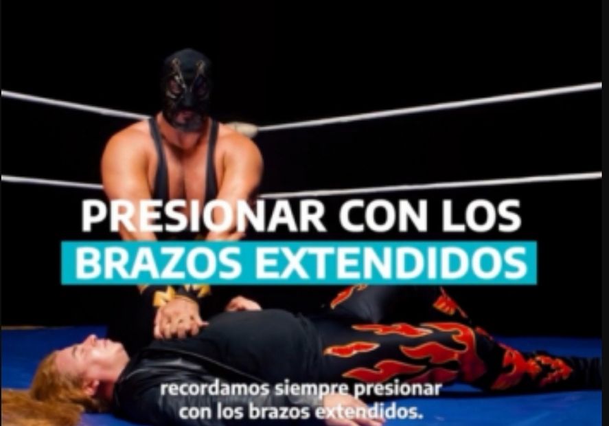 Provincia explica RCP con un video de luchadores: La Masa y Viloni