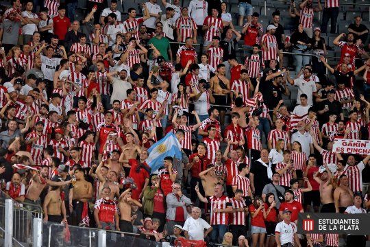 Hinchas de Estudiantes en Brasil por Copa Libertadores