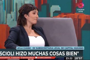 Leila Gianni, exfuncionaria de Milei, se enredó al hablar de la gobernación Scioli en PBA