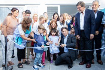 Axel Kicillof inauguró el ciclo lectivo 2023 presentando un nuevo jardín de infantes en La Plata.