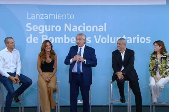Alberto Fernández lanzó el Seguro Nacional de Bomberos Voluntarios