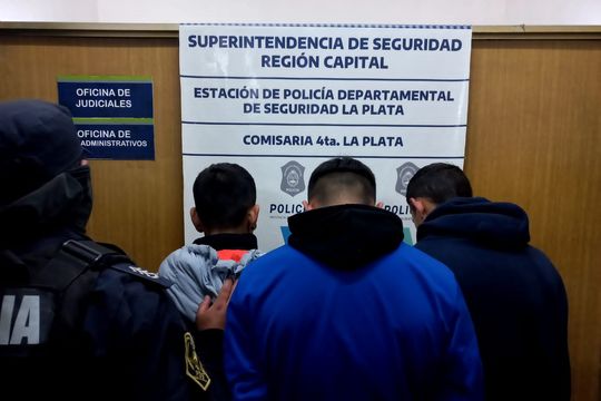 Tres de los siete detenidos por el raid delictivo en La Plata