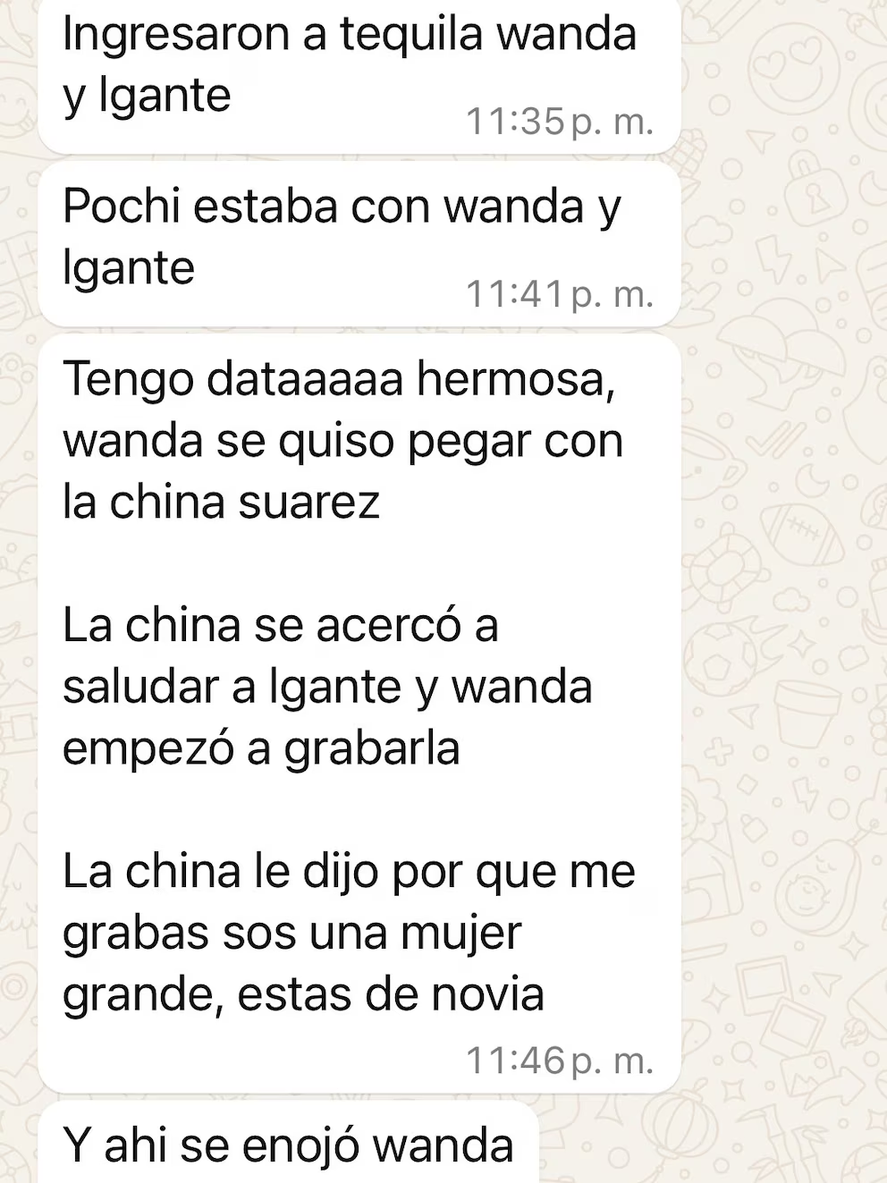 Chat que comparti&oacute; LAM en las redes.