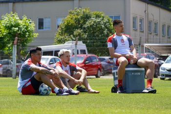 Enzo Pérez, Ascacibar y Fede Fernández, gran parte de la estructura defensiva de Estudiantes. (Prensa Estudiantes)