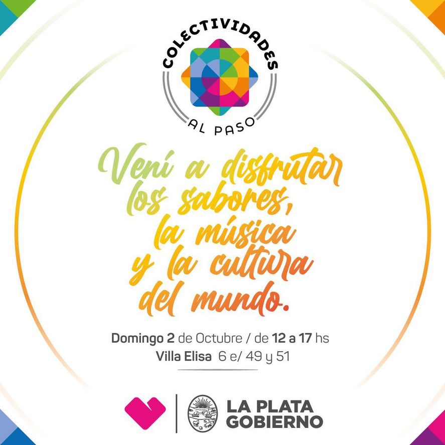 El programa "Colectividades al Paso" se realizar&aacute; desde octubre hasta diciembre en distintos puntos de la ciudad de La Plata.
