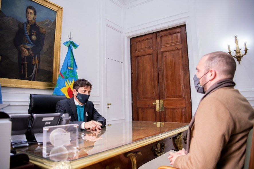 Axel Kicillof y Mart&iacute;n Guzm&aacute;n mantuvieron reuniones en el despacho del Ministro y en Casa de Gobierno de La Plata.