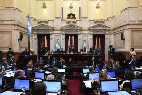el senado empieza a tratar la ley omnibus: union por la patria denuncia irregularidades y pide la nulidad