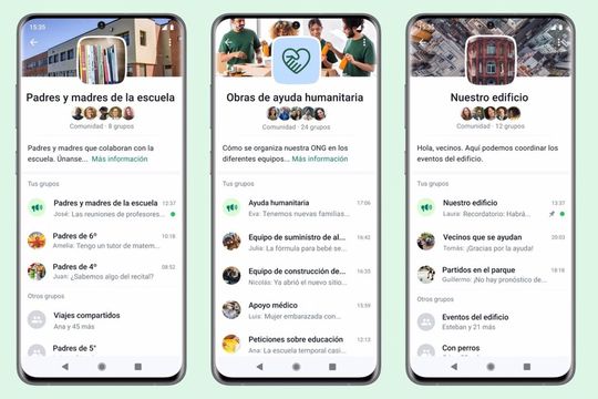 whatsapp lanzara comunidades, una funcion para hablar de temas en comun