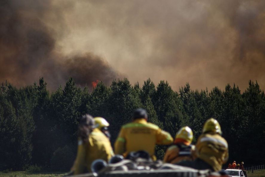 Los incendios forestales de la Patagonia en imágenes.
