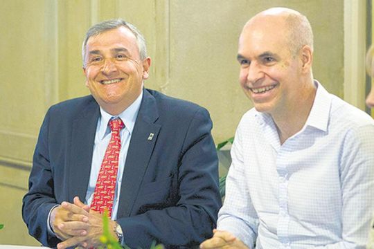 El Gobernador de Jujuy y el Alcalde de CABA juntos en el recuerdo de la UCR de Raúl Alfonsín 