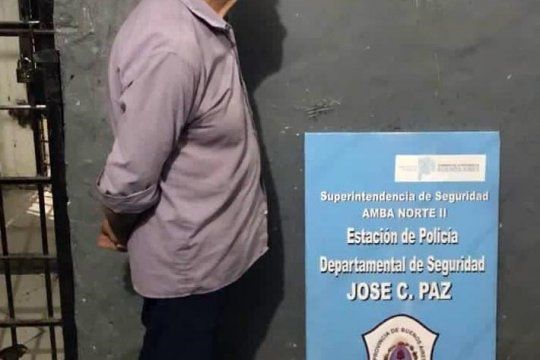 mil hombre de 72 años fue detenido en una remisería de José C. Paz