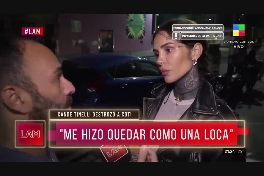 Sin pelos en la lengua, Cande Tinelli prendió fuego a Coti Sorokin |  Infocielo