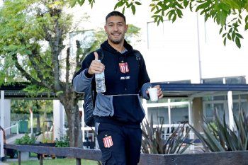 Eros Mancuso, futbolista de Estudiantes en la previa de la semifinal ante Boca