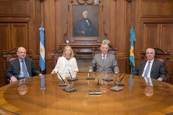 Los cuatro miembros de la Suprema Corte de Justicia de la provincia de Buenos Aires
