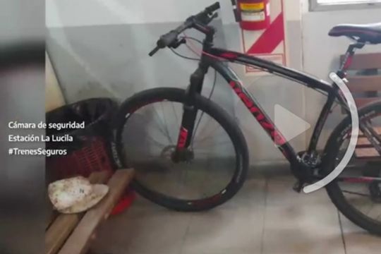 La bicicleta robada fue recuperada en la estación de tren de La Lucila